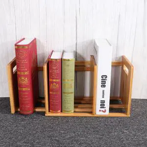 1Pcs Desktop Book Shelf Stretchable Mini Rack Adjustable Capacity Wood Friendly Odor Free 1Pcs Desktop Book Shelf Stretchable Mini Rack Adjustable Capacity Wood Friendly Odor Free