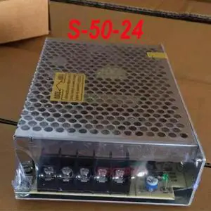1 PCS For Mingwei Switching Power Supply S-50-24 AC220V To DC24V 2.1A 50W 24V Power supply 1 PCS For Mingwei Switching Power Supply S-50-24 AC220V To DC24V 2.1A 50W 24V Power supply