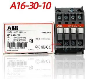 for ABB AC Contactor A16-30-10 1SBL181001R8010 30A X16020 220V-230V 230-24V 220V for ABB AC Contactor A16-30-10 1SBL181001R8010 30A X16020 220V-230V 230-24V 220V