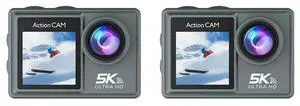 2X 5K 30FPS Action Camera With Remote Control Electronic Image Stabilization Camera For Outdoor Diving Spo 2X 5K 30FPS Action Camera With Remote Control Electronic Image Stabilization Camera For Outdoor Diving Spo