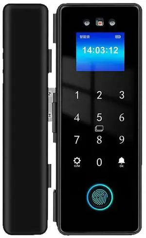 Tuya Glass Door Lock 13.56Mhz IC Card Support 3D Face Recognition Biometric Fingerprint Unlocks Tuya Glass Door Lock 13.56Mhz IC Card Support 3D Face Recognition Biometric Fingerprint Unlocks