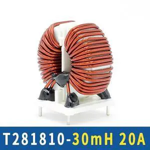 1PCS Amorphous Nanocrystalline Common Mode Inductor T281810-30mH20A High Current Magnetic Ring Filter Inductor Coil 1PCS Amorphous Nanocrystalline Common Mode Inductor T281810-30mH20A High Current Magnetic Ring Filter Inductor Coil
