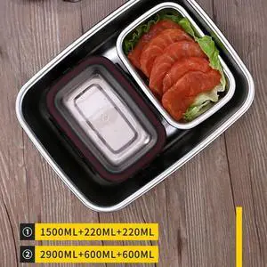 220Ml Stainless Steel Lunch Box Sealed Food Fresh-Keeping Boxes Office Bento Container Lunch Container 220Ml Stainless Steel Lunch Box Sealed Food Fresh-Keeping Boxes Office Bento Container Lunch Container