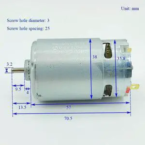 DC 12V18V20V RS-550VC-6532 Micro 550 Motor DC 12V18V20V RS-550VC-6532 Micro 550 Motor