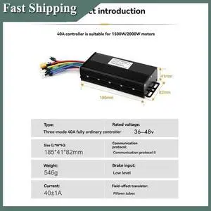 36V 48V 52V 40A Brushless Controller Motor S869 Meter LCD Display 24V-72V+Throttle Kit Forelectric E-Bike Repair K 36V 48V 52V 40A Brushless Controller Motor S869 Meter LCD Display 24V-72V+Throttle Kit Forelectric E-Bike Repair K