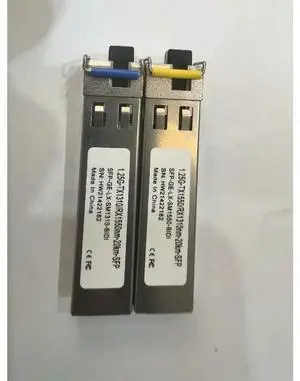 2pcs 1.25G SFP BiDi 1310nm/1550nm 10km Gigabit Single Mode Single Fiber LC Connector Optical Module for Switch 2pcs 1.25G SFP BiDi 1310nm/1550nm 10km Gigabit Single Mode Single Fiber LC Connector Optical Module for Switch