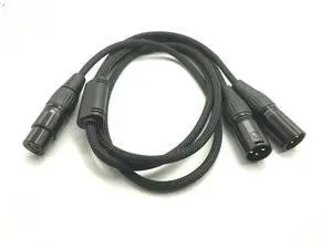 2pcs/lot 2M High-XLR Female To Dual XLR Male Audio Cable Xlr Female Signal Cable 2pcs/lot 2M High-XLR Female To Dual XLR Male Audio Cable Xlr Female Signal Cable