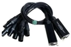 DMX XLR 5 Pin to RJ45 Cable - RJ45 to Dual XLR Male & Dual Female Cable For Stage and Recording Studio 1 Pair DMX XLR 5 Pin to RJ45 Cable - RJ45 to Dual XLR Male & Dual Female Cable For Stage and Recording Studio 1 Pair