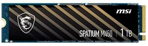 MSI SPATIUM M450 V1 1TB M.2 2280 PCIe Gen4 x4 NVMe 1.4 Internal Solid State Drive (SSD) SM450N1TBV1 MSI SPATIUM M450 V1 1TB M.2 2280 PCIe Gen4 x4 NVMe 1.4 Internal Solid State Drive (SSD) SM450N1TBV1