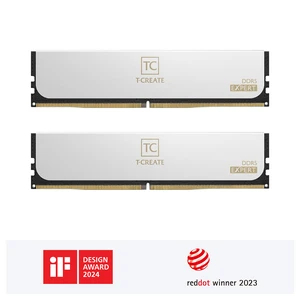 Team Group T-CREATE EXPERT 16GB (2 x 8GB) 288-Pin PC RAM DDR5 6000 (PC5 48000) CL38 1.25V Desktop Memory, White, CTCWD58G6000HC38ABK Team Group T-CREATE EXPERT 16GB (2 x 8GB) 288-Pin PC RAM DDR5 6000 (PC5 48000) CL38 1.25V Desktop Memory, White, CTCWD58G6000HC38ABK