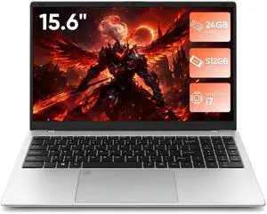 15.6" Laptop Computer, Intel Core i7 Processor, 24GB RAM 512GB SSD, FHD IPS Anti-Glare Display, Windows 11 Pro, WiFi 5, USB-C, MicroSD Card Slot, Lightweight Laptop for Work, Study and Home 15.6" Laptop Computer, Intel Core i7 Processor, 24GB RAM 512GB SSD, FHD IPS Anti-Glare Display, Windows 11 Pro, WiFi 5, USB-C, MicroSD Card Slot, Lightweight Laptop for Work, Study and Home