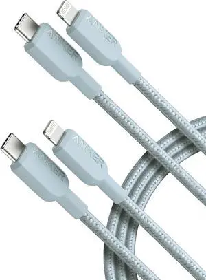 310 USB C to Lightning Cable(6FT 2Pack Blue) MFi Certified for iPhone 14 Series and More(Charger Not Included) 310 USB C to Lightning Cable(6FT 2Pack Blue) MFi Certified for iPhone 14 Series and More(Charger Not Included)