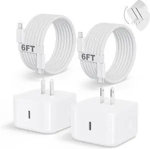 iPhone 17 Charger Fast Charging USBC Charger 2 Pack 40W Foldable Dynamic USB C Power Adapter with 60W Max 6FT USB C Cable Woven Cord for iPhone 17 Air/17 Pro Max/16/16 Pro/15/iPad Pro/Air/Mini iPhone 17 Charger Fast Charging USBC Charger 2 Pack 40W Foldable Dynamic USB C Power Adapter with 60W Max 6FT USB C Cable Woven Cord for iPhone 17 Air/17 Pro Max/16/16 Pro/15/iPad Pro/Air/Mini