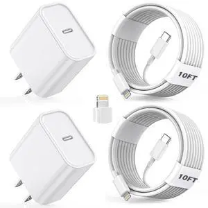 Fast Charger iPhone 10FT iPhone Charger Long 10Feet Fast Charger USB C to Lightning Cable Cord 2Pack Type C Wall Charger Box Block Plug for iPhone 14/14 Pro Max/14 Plus/13/13 Mini/12/11/X/XR/SE Fast Charger iPhone 10FT iPhone Charger Long 10Feet Fast Charger USB C to Lightning Cable Cord 2Pack Type C Wall Charger Box Block Plug for iPhone 14/14 Pro Max/14 Plus/13/13 Mini/12/11/X/XR/SE