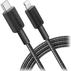 322 USB-C to Lightning Cable Braided MFi Certified iPhone Charger Cord for iPhone 15 14 13 12 11 iPad AirPods Durable Fast Charging Data Sync Cable Long Length Black 6ft 322 USB-C to Lightning Cable Braided MFi Certified iPhone Charger Cord for iPhone 15 14 13 12 11 iPad AirPods Durable Fast Charging Data Sync Cable Long Length Black 6ft