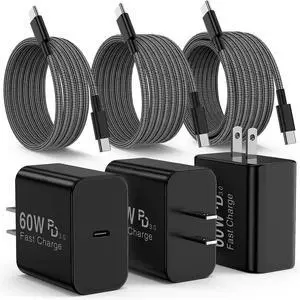 60W USB C Super Fast Charger for Galaxy S26 Ultra with 3-Pack Type C to USB C Braided Cables (3FT/6FT/10FT) Compatible with Galaxy S25 Ultra /S24/S23 Series Z Fold/Flip&Tablets 60W USB C Super Fast Charger for Galaxy S26 Ultra with 3-Pack Type C to USB C Braided Cables (3FT/6FT/10FT) Compatible with Galaxy S25 Ultra /S24/S23 Series Z Fold/Flip&Tablets