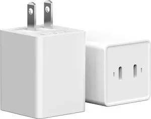 USB-C Charger Block 72W Dual Port PD 3.0/QC 4.0 GaN C Chargers Fast Charging USB Wall Charger Power Adapter for iPhone 17 16 15 Google Pixel and More USB-C Charger Block 72W Dual Port PD 3.0/QC 4.0 GaN C Chargers Fast Charging USB Wall Charger Power Adapter for iPhone 17 16 15 Google Pixel and More