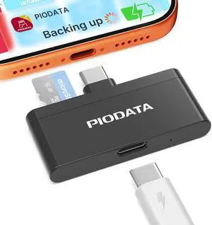 Micro SD Card Reader for iPhone 17/16/15 iPad Android Mac PC Laptop USB C Memory Card Reader Adapter Auto Photo Backup While Charging MFi Photo Stick iXflash Q w/Free App Black Micro SD Card Reader for iPhone 17/16/15 iPad Android Mac PC Laptop USB C Memory Card Reader Adapter Auto Photo Backup While Charging MFi Photo Stick iXflash Q w/Free App Black