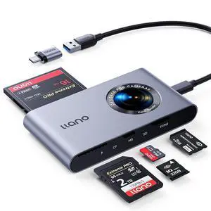 5-in-1 Micro SD Card Reader USB-C Memory Card Reader Supports SD/TF/MS/CF/M2 Cards Plug and Play 4 Cards Simultaneously Read and Write Compatible with Windows Linux MAC OS and Chrome OS 5-in-1 Micro SD Card Reader USB-C Memory Card Reader Supports SD/TF/MS/CF/M2 Cards Plug and Play 4 Cards Simultaneously Read and Write Compatible with Windows Linux MAC OS and Chrome OS