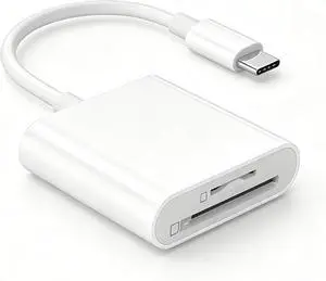 USB C SD Card Reader Type C SD Card Reader Supports SD and Micro SD Memory Card Adapters for iPhone 15 16 17/iPad/MacBook/Mac Trail Camera Viewer Plug and Play -2 Slots USB C SD Card Reader Type C SD Card Reader Supports SD and Micro SD Memory Card Adapters for iPhone 15 16 17/iPad/MacBook/Mac Trail Camera Viewer Plug and Play -2 Slots