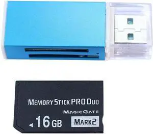 16GB Memory Stick PRO Duo Mark2 High - Capacity High - Speed Storage 2.0 Memory Card Reader Kit Multi-Card Plug-and-Play Data Transfer 16GB Memory Stick PRO Duo Mark2 High - Capacity High - Speed Storage 2.0 Memory Card Reader Kit Multi-Card Plug-and-Play Data Transfer