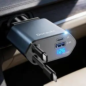 Retractable Car Charger for iPhone 17 69W USB C 4 in 1 Fast Charging Car Truck Accessories Car Adapter Road Trip Essentials Gift for Men Women for iPhone 17 Pro Max Air 16 15 14 13 Galaxy Pixel Retractable Car Charger for iPhone 17 69W USB C 4 in 1 Fast Charging Car Truck Accessories Car Adapter Road Trip Essentials Gift for Men Women for iPhone 17 Pro Max Air 16 15 14 13 Galaxy Pixel