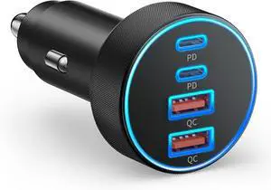 Car Charger USB C 4-Port 90W Super Fast Charging Car Phone Charger Accessories Dual USB-C & USB-A Cargador Carro Cigarette Lighter Adapter for iPhone 17 16 15 14 13 12 iPad Galaxy Tablet Android Car Charger USB C 4-Port 90W Super Fast Charging Car Phone Charger Accessories Dual USB-C & USB-A Cargador Carro Cigarette Lighter Adapter for iPhone 17 16 15 14 13 12 iPad Galaxy Tablet Android