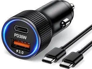 Car Charger USB C Car Phone Charger Multi Port Cigarette Lighter Car Adapter for iPhone 17 16 15 Pro Max/14/13/12/11 Car Charger USB C Car Phone Charger Multi Port Cigarette Lighter Car Adapter for iPhone 17 16 15 Pro Max/14/13/12/11