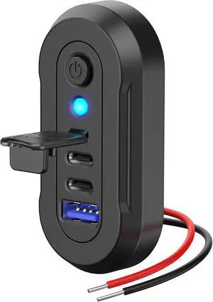 12V USB Outlet RV 3 Ports Dual PD 30W and Quick Charge QC3.0 Car Socket Charger with Blue Indicator Light and Switch Car USB Panel Wall Surface Mount Charging Accessories for Marine Bus Boat ATV 12V USB Outlet RV 3 Ports Dual PD 30W and Quick Charge QC3.0 Car Socket Charger with Blue Indicator Light and Switch Car USB Panel Wall Surface Mount Charging Accessories for Marine Bus Boat ATV