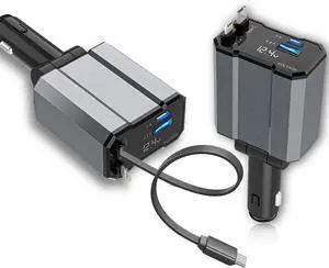 Retractable Car Charger 4 in 1 Fast Car Charging USB C | Road Trip Essentials Travel Essentials Compatible with iPhone 16 15 14 13 12 Compatible with Retractable Car Charger 4 in 1 Fast Car Charging USB C | Road Trip Essentials Travel Essentials Compatible with iPhone 16 15 14 13 12 Compatible with