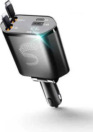 Retractable Car Charger USB C Fast Charging 120W Car Accessories Cigarette Lighter Adapter Car iPhone17 16 15 14 13 Galaxy S26 Pixel Charger Travel Essentials Gift for Travelers Men Women Retractable Car Charger USB C Fast Charging 120W Car Accessories Cigarette Lighter Adapter Car iPhone17 16 15 14 13 Galaxy S26 Pixel Charger Travel Essentials Gift for Travelers Men Women