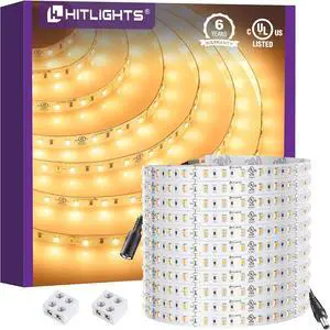 24V LED Strip Lights Warm White 2700K 26.2ft Cuttable Tape Backed 3oz PCB UL Listed 1325 Lumen/m CRI>95 IP20 Lighting for Bedroom Kitchen Under Cabinets (Power Source Not Included) 24V LED Strip Lights Warm White 2700K 26.2ft Cuttable Tape Backed 3oz PCB UL Listed 1325 Lumen/m CRI>95 IP20 Lighting for Bedroom Kitchen Under Cabinets (Power Source Not Included)