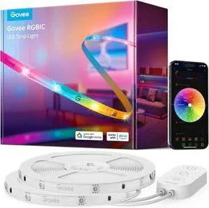 65.6 feet RGBIC LED Strip Lights for Bedroom Smart Strip Lights Alexa Compatible Color Changing LED Lights Home Decor 2 Rolls of 32.8 feet 65.6 feet RGBIC LED Strip Lights for Bedroom Smart Strip Lights Alexa Compatible Color Changing LED Lights Home Decor 2 Rolls of 32.8 feet