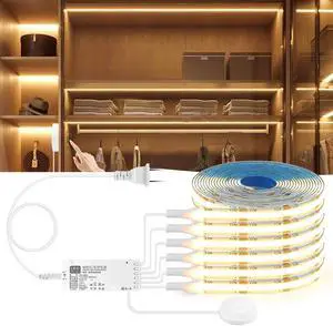 LED Under Cabinet Lighting Kit 6PCS 12V COB LED Strip Lights with 36W Adapter 1M/3.3FT Penetrable Wood Touch Dimmable Led Strip 3000k Flexible LED Cabinet Lights for indoor Kitchen Book Shelf Closet LED Under Cabinet Lighting Kit 6PCS 12V COB LED Strip Lights with 36W Adapter 1M/3.3FT Penetrable Wood Touch Dimmable Led Strip 3000k Flexible LED Cabinet Lights for indoor Kitchen Book Shelf Closet