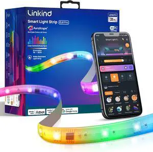 LED Strip Lights RGB 25ft Smart Light Strip Work with Alexa and Google Home App Control Music Sync Segmented Color Changing Led Lights for Bedroom Kitchen LED Strip Lights RGB 25ft Smart Light Strip Work with Alexa and Google Home App Control Music Sync Segmented Color Changing Led Lights for Bedroom Kitchen