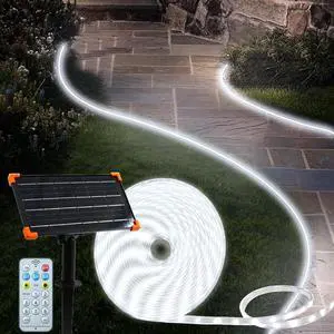 50Ft Solar LED Strip Lights Outdoor 540LED Adhesive Lights Strip for Patio | Waterproof Remote Self-adhesive Cuttable Auto ON/OFF Rope Lights for Patio Pool Camping Decor Cool White 50Ft Solar LED Strip Lights Outdoor 540LED Adhesive Lights Strip for Patio | Waterproof Remote Self-adhesive Cuttable Auto ON/OFF Rope Lights for Patio Pool Camping Decor Cool White