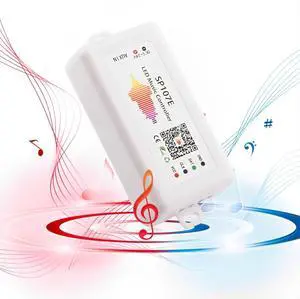SP107E LED Strip Controller Bluetooth Music LED Controller with AUX & Mic ?Support WS2811 WS2812B SK6812-RGBW APA102 DMX512 ?960 Pixels Max ?DC5V-24V for Addressable Strip/Matrix Panel SP107E LED Strip Controller Bluetooth Music LED Controller with AUX & Mic ?Support WS2811 WS2812B SK6812-RGBW APA102 DMX512 ?960 Pixels Max ?DC5V-24V for Addressable Strip/Matrix Panel