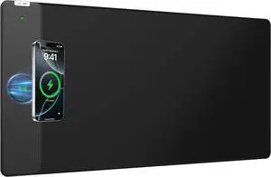 Magnetic Wireless Charging Mouse Pad 31.5x15.8 Large Desk Mat | Waterproof Mousepad Smooth Glide Stitched Edge Non-Slip Rubber Base Desk Pad Computer Keyboard Mat No Adapter Magnetic Wireless Charging Mouse Pad 31.5x15.8 Large Desk Mat | Waterproof Mousepad Smooth Glide Stitched Edge Non-Slip Rubber Base Desk Pad Computer Keyboard Mat No Adapter