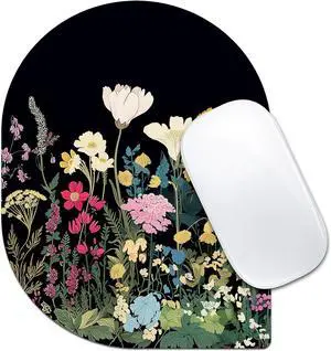 Floral Art Mouse Pad 6 x 8 in Botanical Painting Design Oval-Angle Portable Mousepad with Non-Slip Base for Laptop Computer Wildflowers Floral Art Mouse Pad 6 x 8 in Botanical Painting Design Oval-Angle Portable Mousepad with Non-Slip Base for Laptop Computer Wildflowers