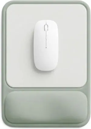 Ergonomic Mouse Pad with Wrist Rest Gel Mousepad with Soft Wrist Support Non-Slip PU Base Smooth Surface Mouse Pad for Wrist Pain Relief Computer Laptop Office Home & Gaming (Sage Green) Ergonomic Mouse Pad with Wrist Rest Gel Mousepad with Soft Wrist Support Non-Slip PU Base Smooth Surface Mouse Pad for Wrist Pain Relief Computer Laptop Office Home & Gaming (Sage Green)