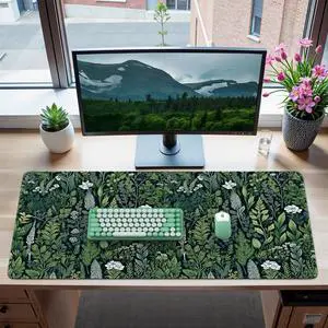Desk Mat Big Desk Pad XXL Extended Gaming Mouse Pad Large Mouse Pad for Desk Rubber Base Mousepad with Stitched Edges Keyboard Mouse Mat (Dark Green) Desk Mat Big Desk Pad XXL Extended Gaming Mouse Pad Large Mouse Pad for Desk Rubber Base Mousepad with Stitched Edges Keyboard Mouse Mat (Dark Green)
