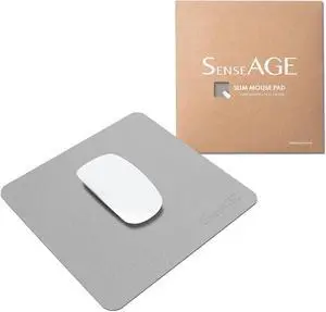 Slim Mouse Pad for Home/Office Portable Mouse Mat for Computer & Laptop Fabric Style Vegan Leather Non-Slip Base Compatible with Laser and Optical Mouse 8.66 x 8.66 (Light Grey) Slim Mouse Pad for Home/Office Portable Mouse Mat for Computer & Laptop Fabric Style Vegan Leather Non-Slip Base Compatible with Laser and Optical Mouse 8.66 x 8.66 (Light Grey)