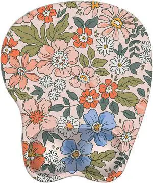 Wrist Support Mouse Pad Anti Slip Rubber Wrist Rest Mousepad 9in X 8in Small Desktop Notebook Mouse Mat for Working and Gaming (M-Pink Floral) Wrist Support Mouse Pad Anti Slip Rubber Wrist Rest Mousepad 9in X 8in Small Desktop Notebook Mouse Mat for Working and Gaming (M-Pink Floral)