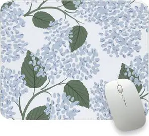 Light Blue Mouse Pad Blue Hydrangea Mousepad Mat Small Cute Flroal Mouse Pad for Desks Hydrangea Aesthetic Office Desk Accessories Flroal Gifts for Women 10.2x8.2 Light Blue Mouse Pad Blue Hydrangea Mousepad Mat Small Cute Flroal Mouse Pad for Desks Hydrangea Aesthetic Office Desk Accessories Flroal Gifts for Women 10.2x8.2