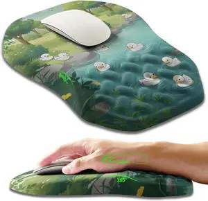 Ergonomic Slope Mouse Pad Wrist Support Wrist Rest Mousepad for Carpal Tunnel Pain Relief with Massage Bulge and Slow Rebound Memory Foam (12x8 inch Cute Ducks) Ergonomic Slope Mouse Pad Wrist Support Wrist Rest Mousepad for Carpal Tunnel Pain Relief with Massage Bulge and Slow Rebound Memory Foam (12x8 inch Cute Ducks)