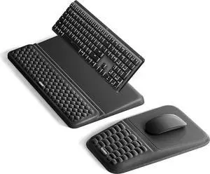 Keyboard Stand and Mouse Pad Set with Wrist Rest Soft Memory Foam Wrist Support Ergonomic Wrist Cushion for Desk Relieves Carpal Tunnel Pain Palm Hand Typing for Office Home Gaming Keyboard Stand and Mouse Pad Set with Wrist Rest Soft Memory Foam Wrist Support Ergonomic Wrist Cushion for Desk Relieves Carpal Tunnel Pain Palm Hand Typing for Office Home Gaming