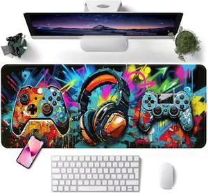 Mouse Pad Game Mousepad Large Size 31.5x11.8in Mouse Pads with Stitched Edge & Rubber Non-Slip Bottom Designed for Gaming Home Office (Game Console) Mouse Pad Game Mousepad Large Size 31.5x11.8in Mouse Pads with Stitched Edge & Rubber Non-Slip Bottom Designed for Gaming Home Office (Game Console)