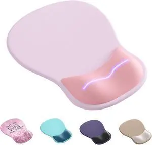 Ergonomic Mouse Pad with Wrist Rest Cute Gel Mousepad Wrist Support - Small Mini Portable for Travel Mouse Pads for Desk Laptop Computer Office & Home Decor (Pink&Light Pink) Ergonomic Mouse Pad with Wrist Rest Cute Gel Mousepad Wrist Support - Small Mini Portable for Travel Mouse Pads for Desk Laptop Computer Office & Home Decor (Pink&Light Pink)