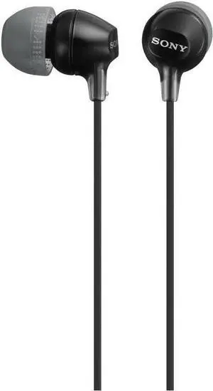 MDREX15LP in-Ear Earbud Headphones Black Model Number: MDREX15LP/B MDREX15LP in-Ear Earbud Headphones Black Model Number: MDREX15LP/B
