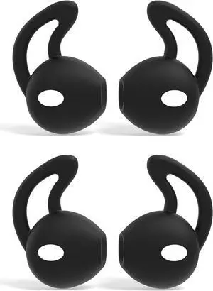 2 Pack Silicone Ear Tips for EarPods USB-C/3.5mm/for Lightning Anti-Slip Eartips Grips Soft Lightweight Earbuds Covers Secure Fit Sport Replacement for Running Jogging Gym Workout Black 2 Pack Silicone Ear Tips for EarPods USB-C/3.5mm/for Lightning Anti-Slip Eartips Grips Soft Lightweight Earbuds Covers Secure Fit Sport Replacement for Running Jogging Gym Workout Black